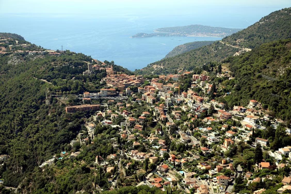 Elevated panorama near La Turbie